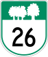 Route 26 Schild