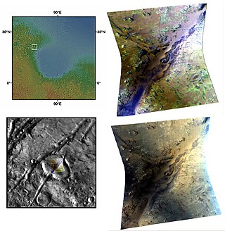 <span class="mw-page-title-main">Nili Fossae</span> Group of large, concentric grabens on Mars,