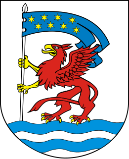 <span class="mw-page-title-main">Coat of arms and flag of Koszalin County</span> Symbols of Gdańsk County, Poland