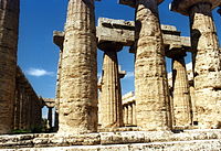 Colonne e elementi interni della "Basilica"