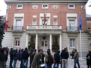 Palacio da Moncloa, residencia oficial do Presidente do Goberno, cabo do poder executivo.