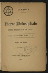 Papus, La Pierre philosophale, 1889    
