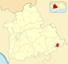 Расположение муниципалитета Педрера на карте провинции
