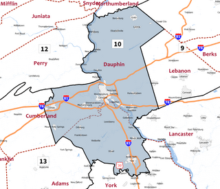 Pennsylvanias 10th congressional district District located in the south-central region of Pennsylvania