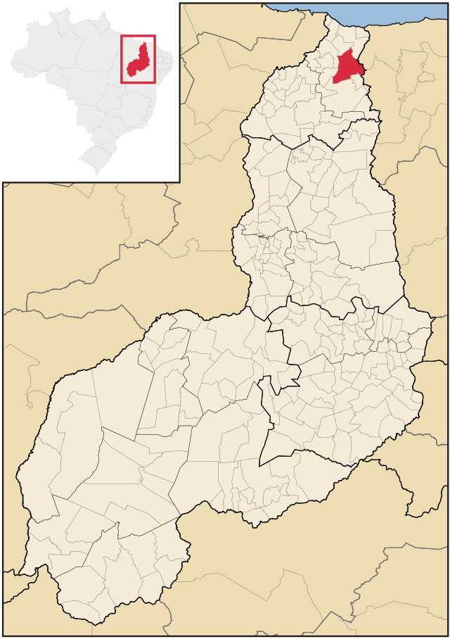Localização de Cocal no Piauí