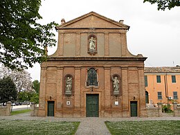 Église paroissiale des Saints Pierre et Paul (Vigarano Pieve, Vigarano Mainarda) 02.JPG