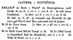 Extract from the Pipe Roll for 21 Henry II (1174-5), as published by the Pipe Roll Society in 1897 using record type Pipe roll 1174 record type.jpg