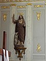 L'église paroissiale Saint-Démet : statue de saint Jean-Baptiste.