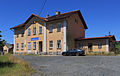 Čeština: Nádraží v Poběžovicích English: Train station in Poběžovice, Czech Republic.