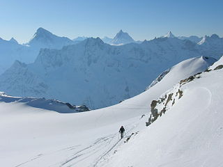 Pointe de Vouasson mountain in Switzerland