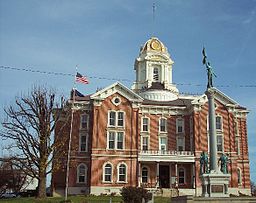 Posey Countys domstolshus i Mount Vernon.