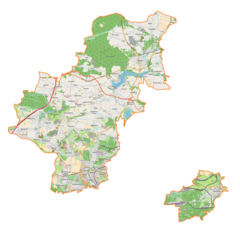 Mapa lokalizacyjna powiatu będzińskiego