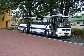 Praha ، Kobylisy ، اتوبوس Karosa C954.JPG
