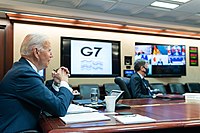 President Biden participates in a virtual G7 summit from the White House Situation Room President Joe Biden meets with G7 leaders.jpg