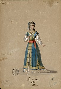 Preziosa, figurine de Luigi Bartezago pour Preziosa (1879) - Archive historique Ricordi ICON009121.jpg