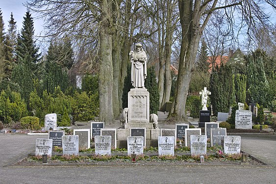 Catholic priests' grave in Oldenburg, Germany.