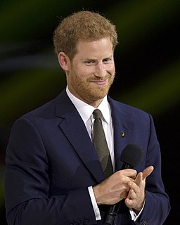 Prince Harry, Duke of Sussex Duke of Sussex; a member of the British royal family