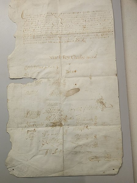 Sir George Carteret's Proclamation of King Charles II in Jersey 1649