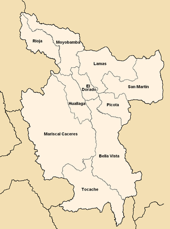 Provinces of the San Martín region in Peru.png