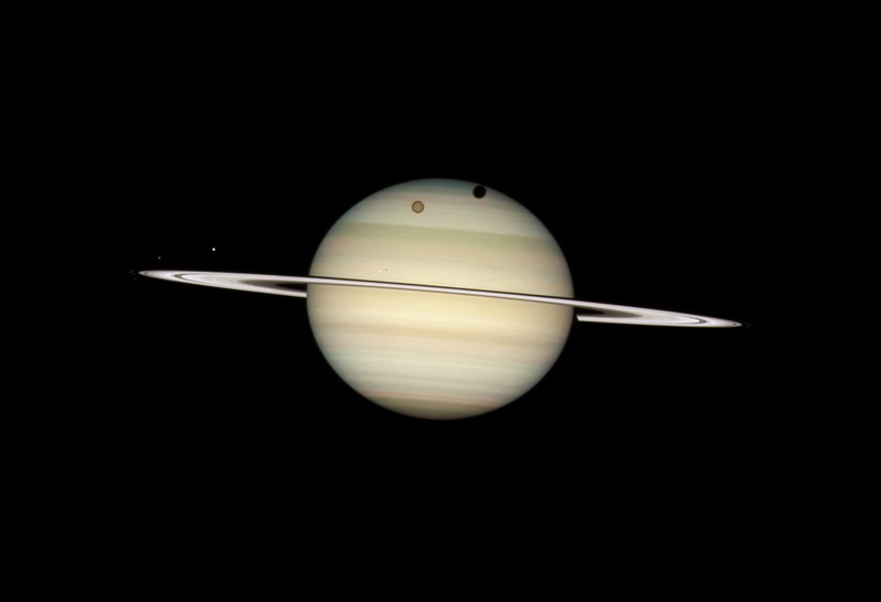 File:Quadruple Saturn Moon Transit Snapped By Hubble (27950259851).jpg