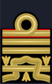 L'insegna per paramano di ammiraglio ispettore comandante di Corpo