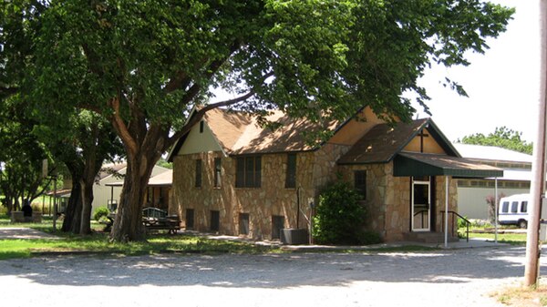 Redstone Baptist Church, north of the Apache Wye, Caddo County, Kiowa mission founded in the 19th century.