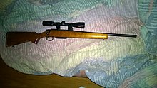 Remington 788 with the 18.5 inch barrel in 243 Win caliber made in 1982. Remington 788 in 243 win 2.jpg