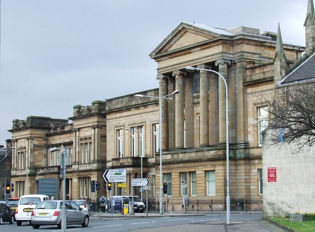 The county buildings in Paisley, formerly the seat of Renfrew County Council