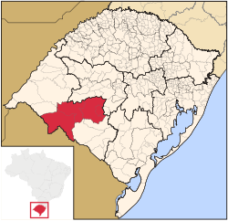 Location of Campanha Central