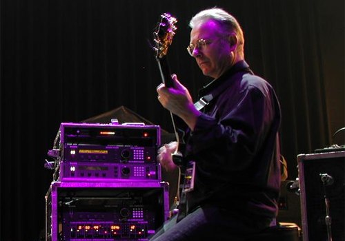 The song features guitar lines from Robert Fripp (pictured in 2007).