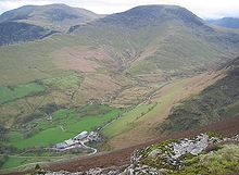 Robinson seen from the Ard Crags ridge, with Hindscarth to the left