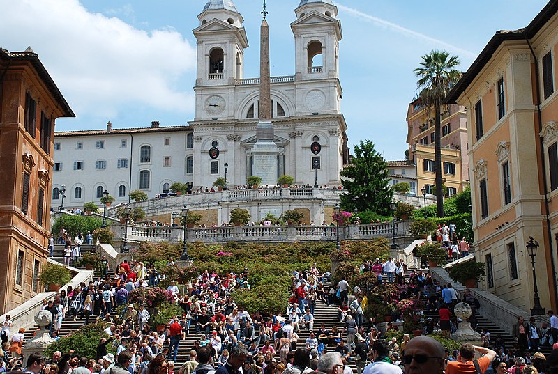 File:Roma.Trinità dei Monti da Piazza di Spagna. Maggio 2010 - panoramio.jpg