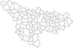 Mapa lokalizacyjna okręgu Temesz