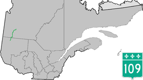 Illustrasjonsbilde av artikkelen Route 109 (Quebec)