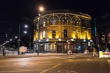 Hinge and Bracket found early success performing at venues like the Royal Vauxhall Tavern in London. Royal Vauxhall Tavern at night.jpg