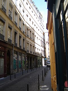 Rue du Sergent Blandan thoroughfare in Lyon, France