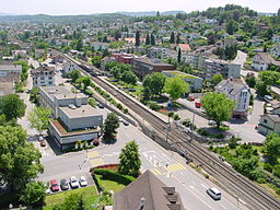 Rüschlikon sett från kyrktornet