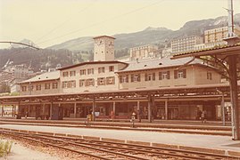 Bahnhofgebäude Bahnseite (1979)