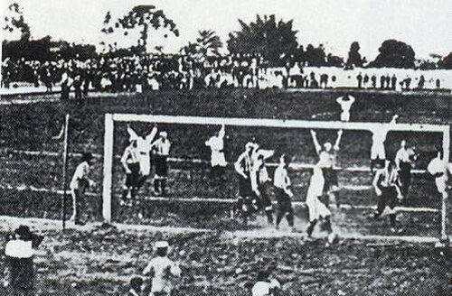 São Paulo Athletic Club and CA Paulistano in the final of the first São Paulo State Championship in 1902