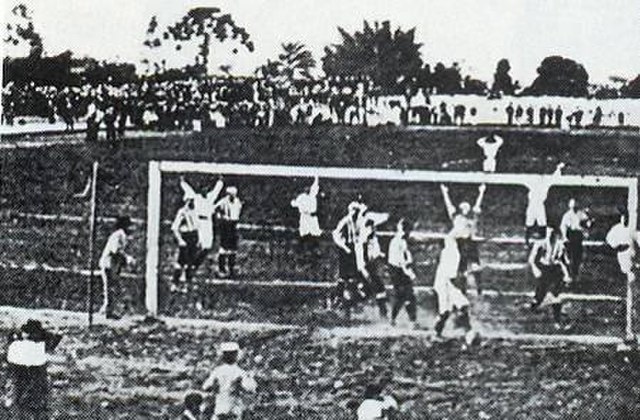 São Paulo Athletic Club and CA Paulistano in the final of the first São Paulo State Championship in 1902