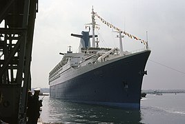 SS Norway on maiden voyage