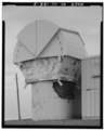 STEEL CLAM SHELL PROTECTED RADAR ATTACHED. - Nike Hercules Missile Battery Summit Site, Battery Control Administration and Barracks Building, Anchorage, Anchorage, AK HAER AK,2-ANCH,24A-3.tif
