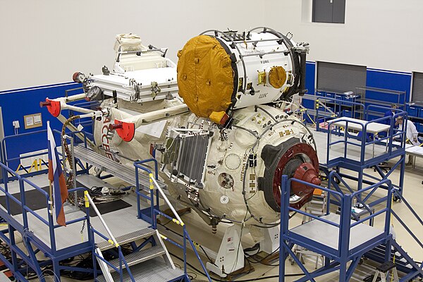 MRM 1 in the Astrotech payload processing facility.