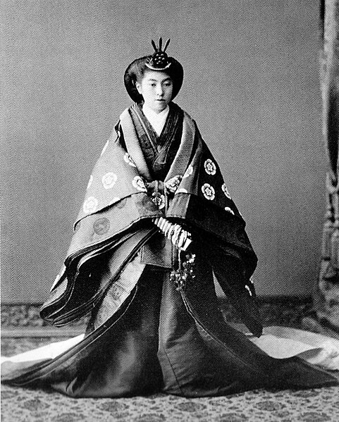 Crown Princess Sadako on her wedding day in 1900