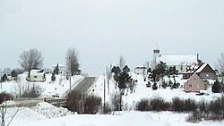 Sainte-Gertrude-Manneville in winter