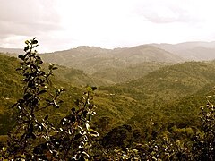 Huila'nın güneyinde Kolombiya masifinde dağ silsilesi.