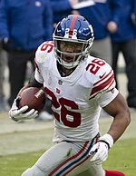 Saquon Barkley, Whitehall High School Saquon Barkley Giants 2018.jpg