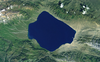 Satellite image of the lake