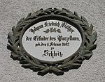 Minnestavla för Johann Friedrich Böttger