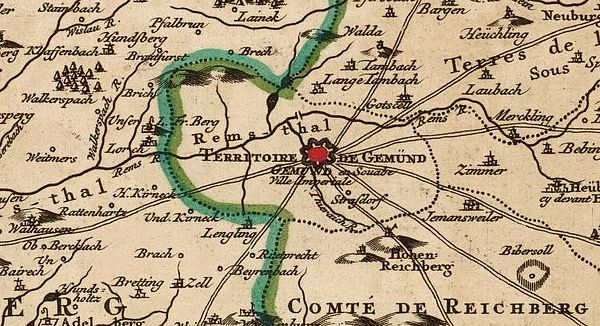 Territory of Schwäbisch Gmünd, c. 1750